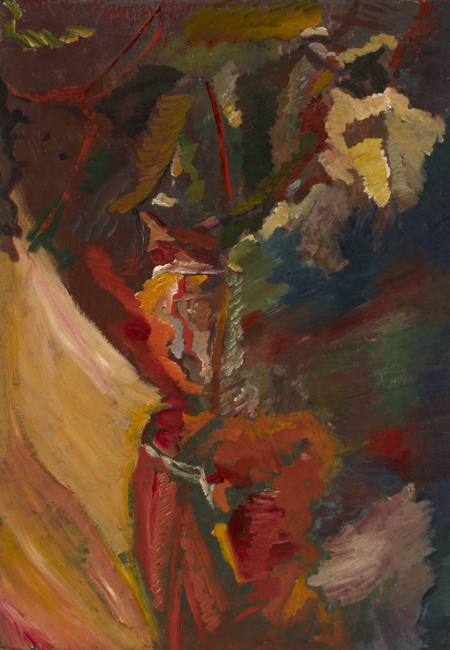 David Bomberg, Flowers-Rhythm, oil on canvas