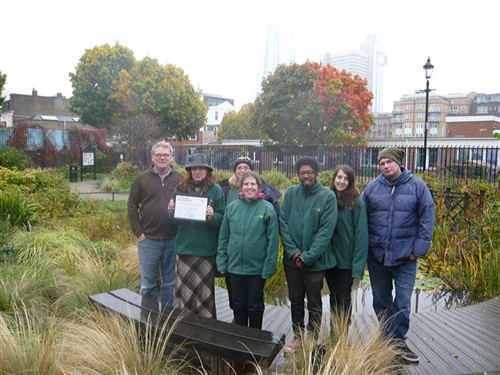 Bankside and Waterloo’s green spaces are ‘outstanding’, says RHS