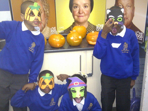 Kids enjoy Halloween-themed composting workshop at Mint Street