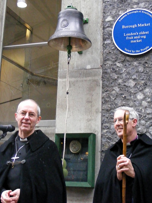 Archbishop of Canterbury at Borough Market & Southwark Cathedral