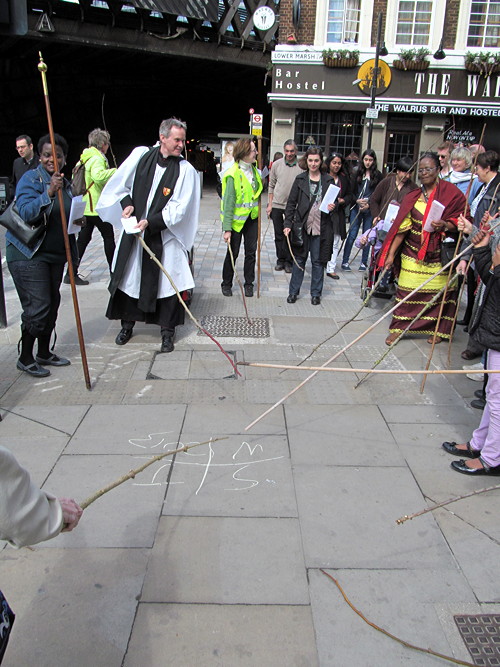 Waterloo church revives custom of ‘beating the bounds’ of parish