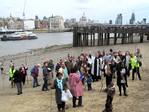 Waterloo church revives custom of ‘beating the bounds’ of parish