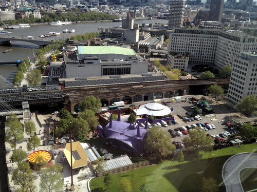 Hungerford Car Park seen from the London Eye