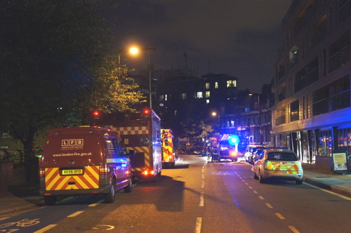 Fire at MyBaSE1 flats in Southwark Bridge Road