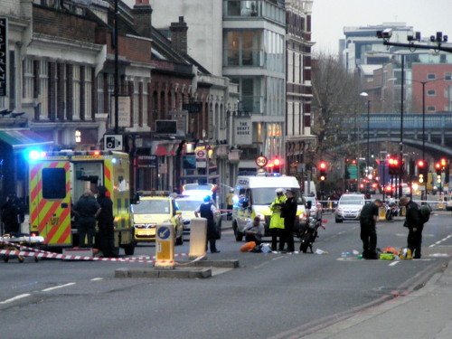 Pedestrian ‘critical’ after Tower Bridge motorcycle collision