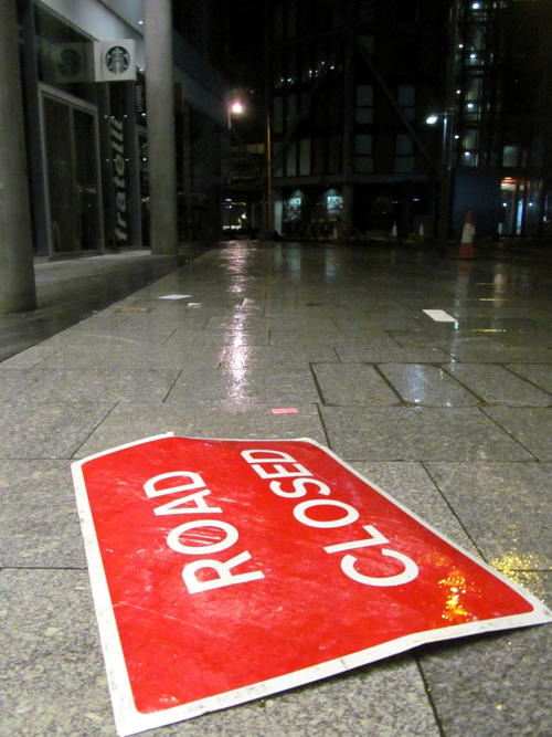 Southwark Street shut overnight after storm damage at RBS offices