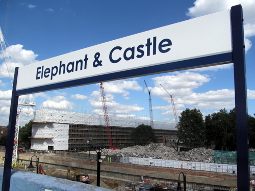 Heygate Estate from Elephant & Castle Railway Stat