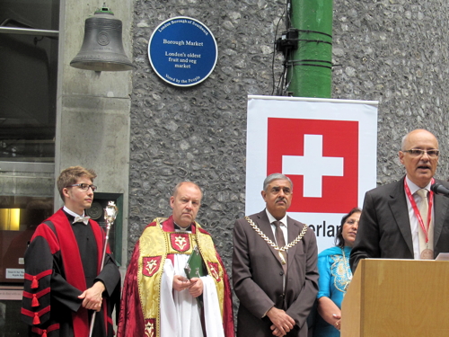 Swiss Railway Clock installed at Borough Market as Olympic legacy
