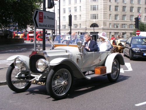 Car rally and church services recall declaration of Great War