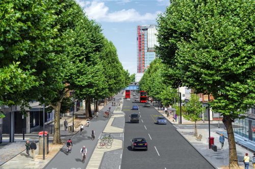 Segregated cycle track on Blackfriars Road: consultation launched