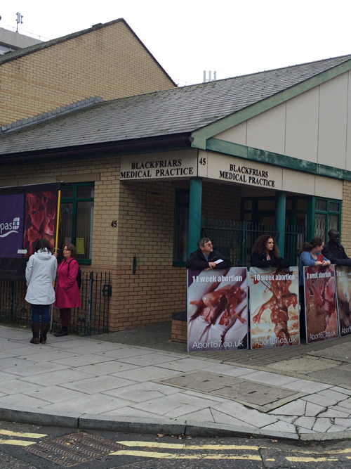 Protesters target Blackfriars Medical Practice’s abortion clinic