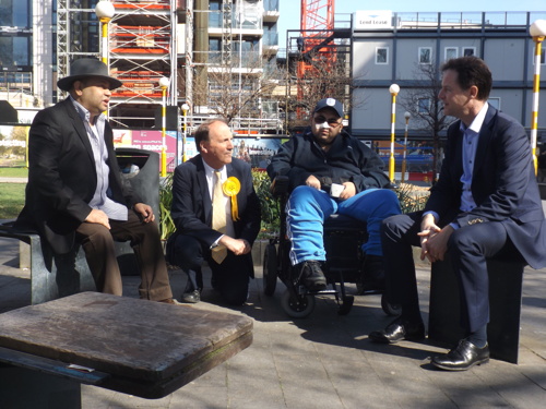 Nick Clegg visits Elephant & Castle with Simon Hughes