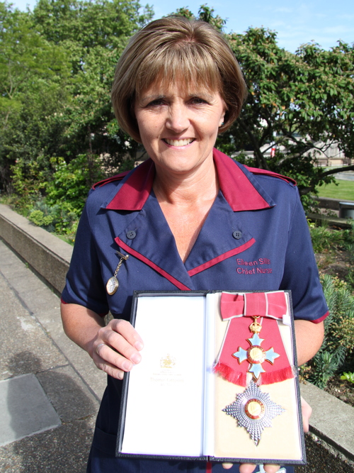 Dame Eileen Sills: SE1 chief nurse invested at Buckingham Palace
