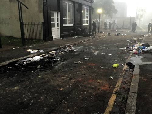 Riot in Lambeth as police block entry to Halloween rave