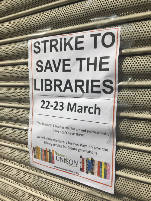 Strike shuts Waterloo Library as row over Lambeth plans continues