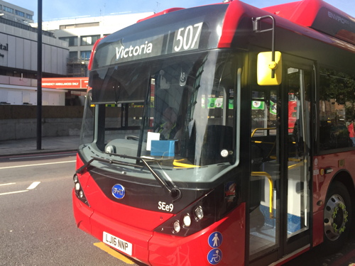 Electric buses on routes 507 & 521 boast at-seat USB chargers