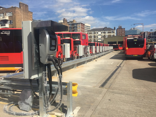 Electric buses on routes 507 & 521 boast at-seat USB chargers