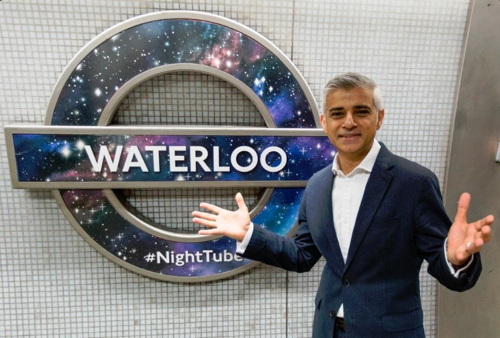 Sadiq Khan at Waterloo to announce further Night Tube services