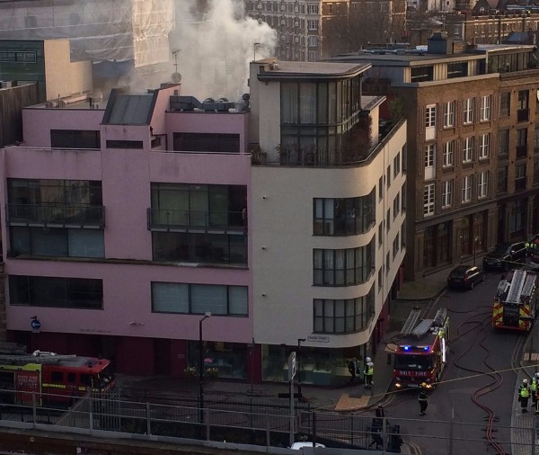 Firefighters tackle blaze at Union Street flats