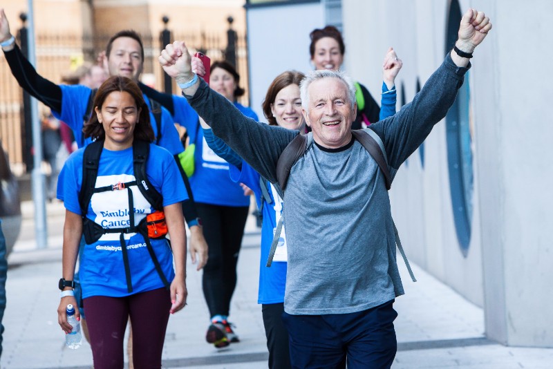 Jonathan Dimbleby leads 50 km walk from St Thomas' to Guy's