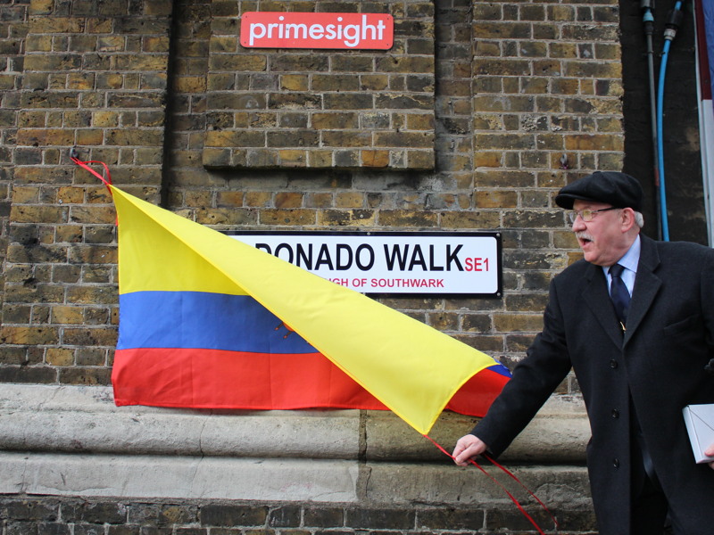 Maldonado Walk: alleyway renamed after Ecuadorian scientist
