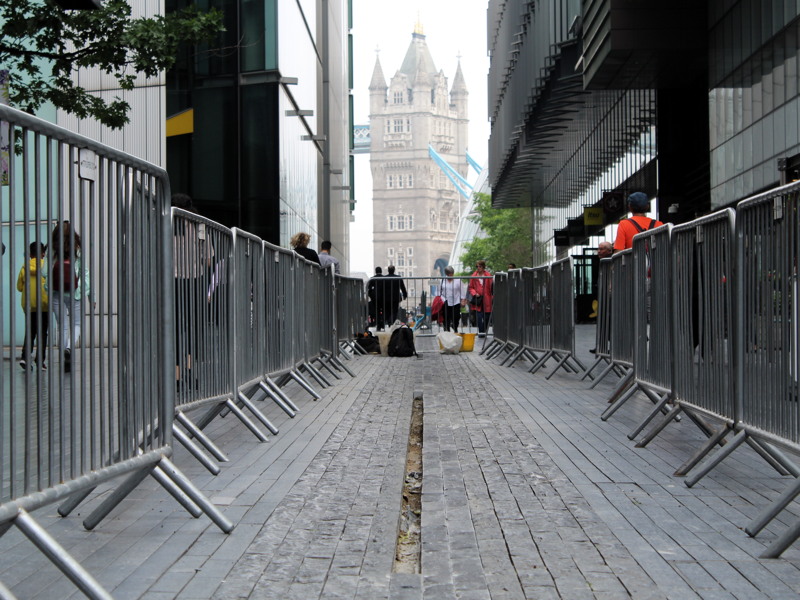 More London’s artificial stream has been filled in