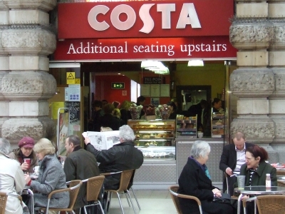 Costa Coffee Shops on Costa Coffee  Unit 9  Waterloo Station  Waterloo Road Se1 7ly