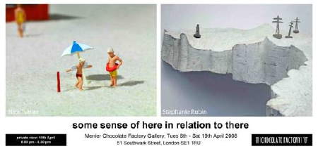 some sense of here in relation to there at Menier Gallery