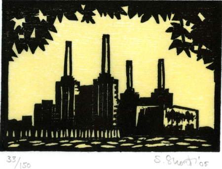 Battersea from the north bank by Susan Short