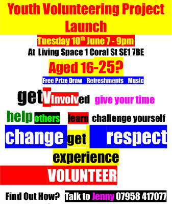 V volunteering project launch at Living Space