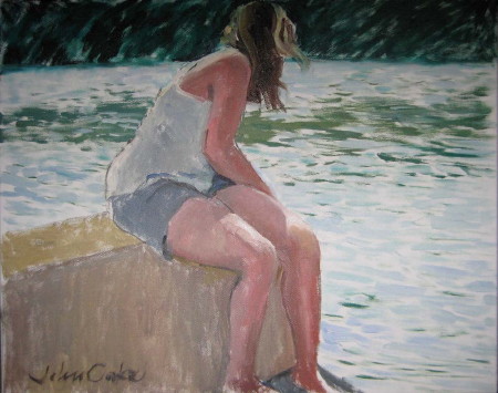 Girl by the lake - John Cooke