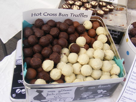 Hot Cross Bun truffles