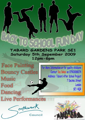 Back to School Fun Day at Tabard Gardens