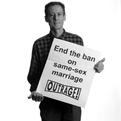 Peter Tatchell pictured by Rehan Jamil