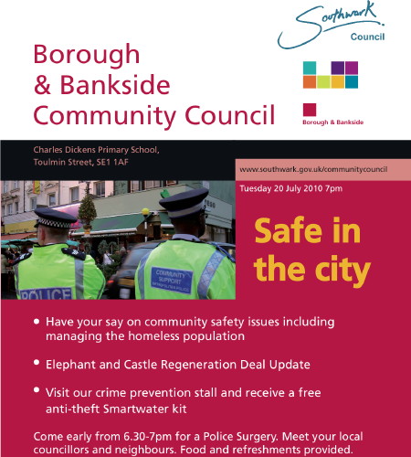 Borough & Bankside Community Council at Charles Dickens Primary School