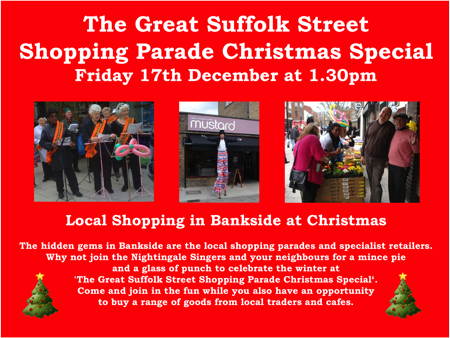 The Great Suffolk Street Shopping Parade Christmas Special at Great Suffolk Street Shopping Parade