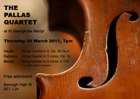 The Pallas Quartet at St George the Martyr