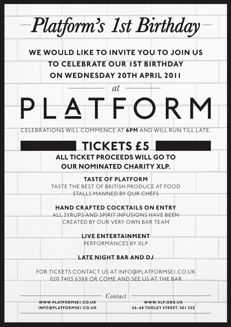 Platform's 1st Birthday at Platform Restaurant & Bar