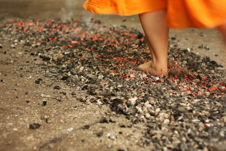 Pentecost Festival Sponsored Firewalk at St John's Waterloo