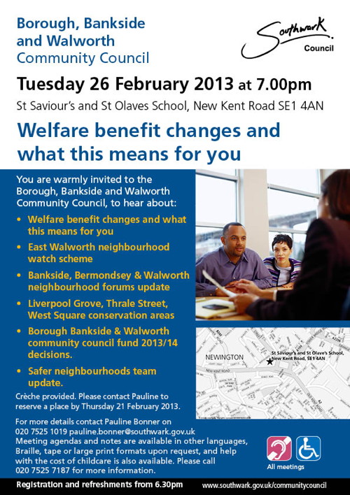 Borough, Bankside & Walworth Community Council at St Saviour's and St Olave's School