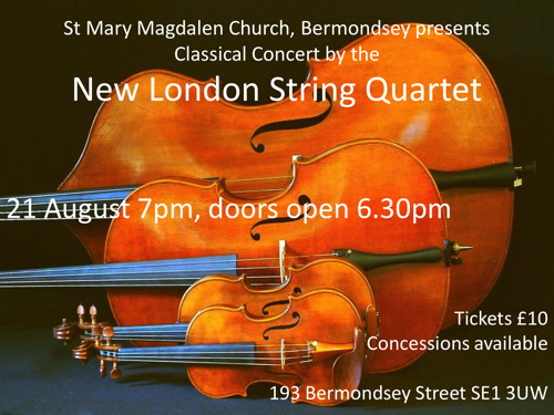 New London String Quartet at St Mary Magdalen