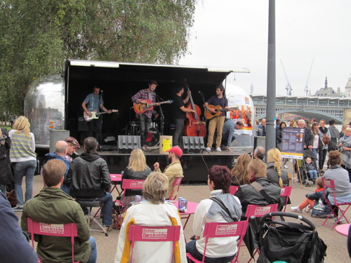 Music by the River at Bankside riverside walkway