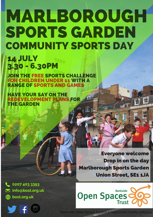 Community Sports Day & Consultation at Marlborough Sports Garden