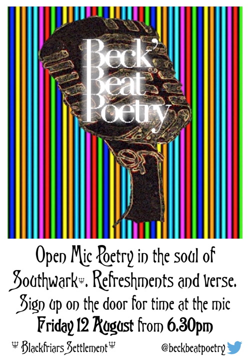 Open Mic Poetry Evening at Blackfriars Settlement