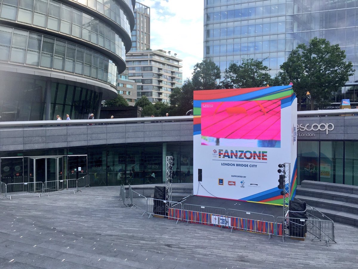 Official Team GB FanZone for the 2016 Rio Olympics at The Scoop at More London