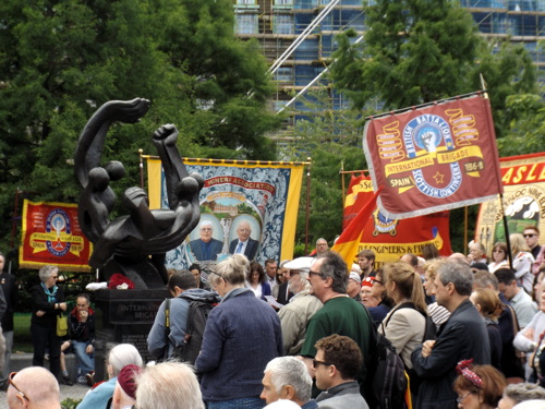 International Brigades Annual Commemoration at Jubilee Gardens