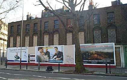 Some of the threatened buildings in Borough Road