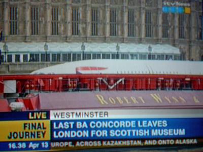 Concorde on the Thames