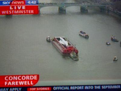 Concorde on the Thames