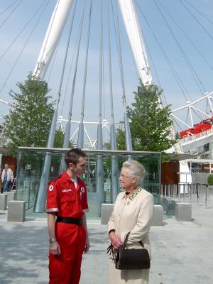 red cross london eye